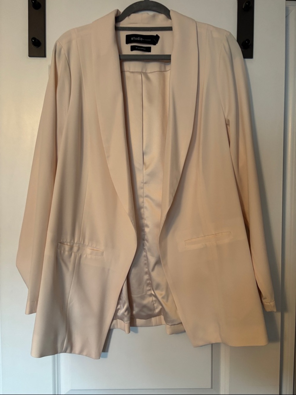torrid Ivory crepe Open-Front Blazer